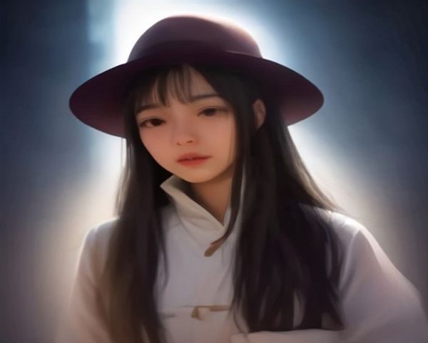 麻美形象展示，精致五官与独特气质在暖金色灯光下清晰呈现，画面氛围优雅神秘，极具辨识度