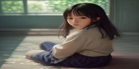 麻美高清写真精选封面，柔和逆光氛围，画面明暗对比强烈，细节质感丰富